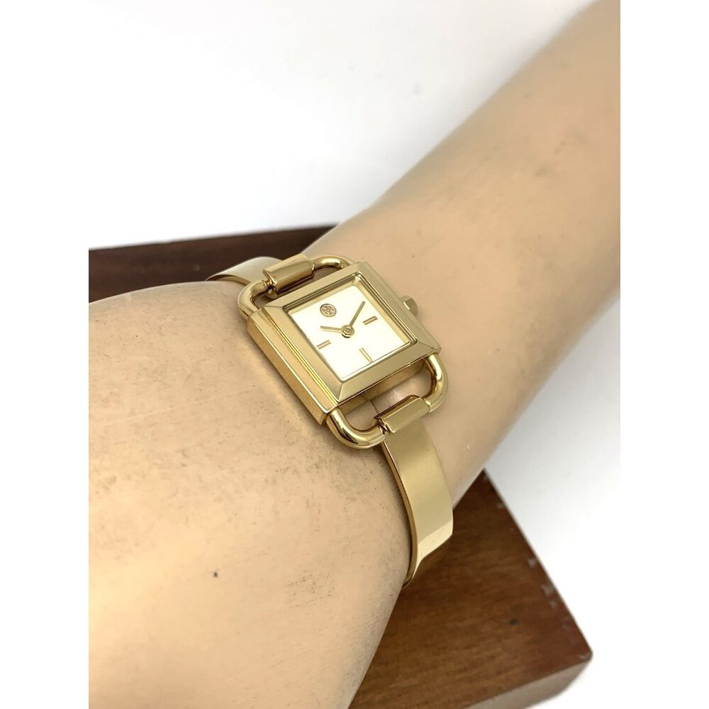 Tory Burch Women's Watch TBW7257 Petite Cream Dial Quartz Bangle Gold Steel - Picture 6 of 15